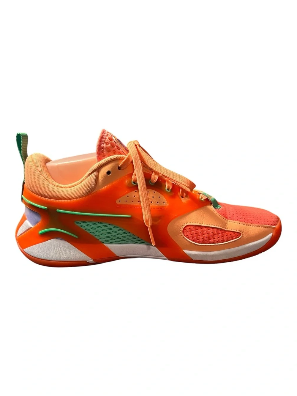 Jordan Peach Jam/Orange Pulse/Electro Green Heir Series Sneakers